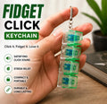 LED Clicky Fidget Keychain | Light Up Mechanical Switch Toy