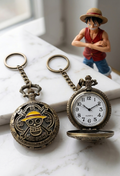 Luffy Anime Pocket Watch – Vintage Straw Hat Chain Watch